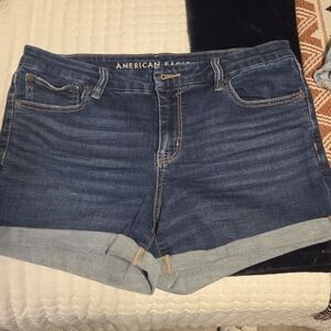 American Eagle Denim Shorts Curvy Midi